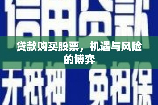 杂多贷款购买股票，机遇与风险的博弈