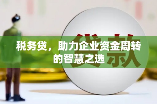 潼关税务贷，助力企业资金周转的智慧之选