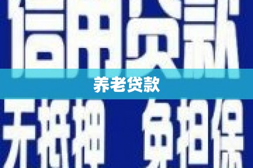 镇雄养老贷款