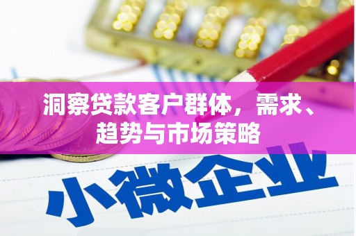 崇仁洞察贷款客户群体，需求、趋势与市场策略