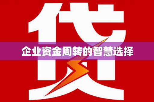 彭山企业资金周转的智慧选择