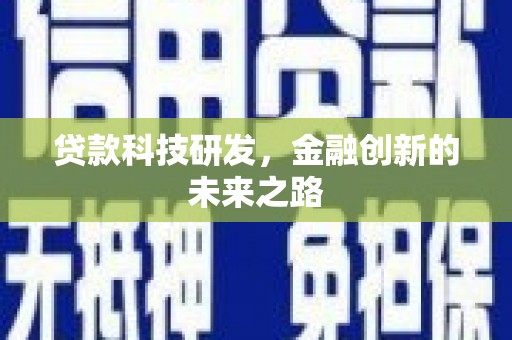 灵武贷款科技研发，金融创新的未来之路