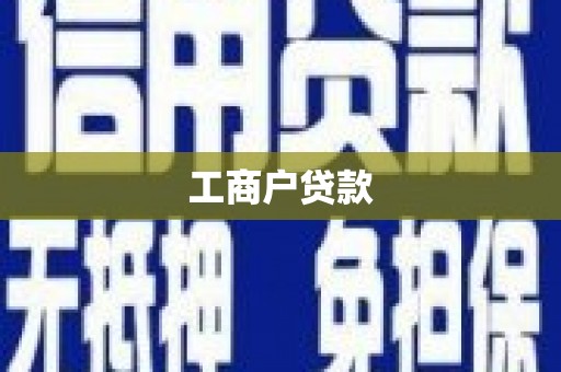 成县工商户贷款