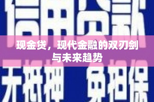 衡东现金贷，现代金融的双刃剑与未来趋势