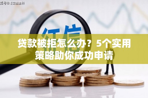 芦洲贷款被拒怎么办？5个实用策略助你成功申请