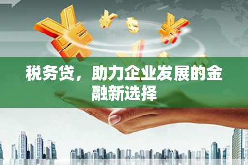 新店税务贷，助力企业发展的金融新选择