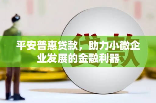 淮上平安普惠贷款，助力小微企业发展的金融利器