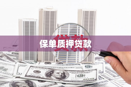 阆中保单质押贷款