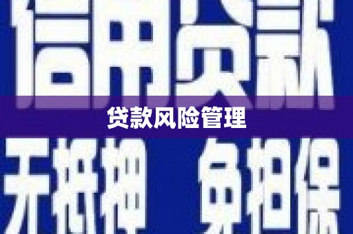 衡东贷款风险管理
