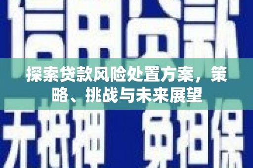 高树探索贷款风险处置方案，策略、挑战与未来展望