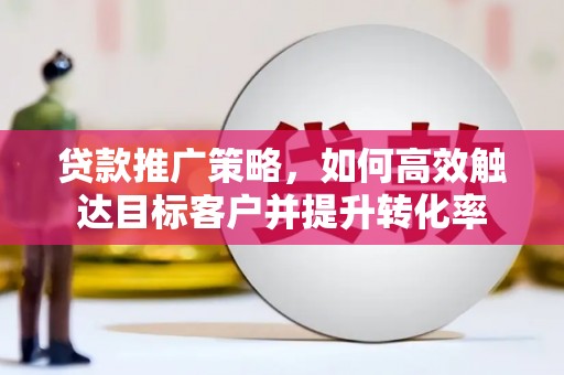 大里贷款推广策略，如何高效触达目标客户并提升转化率