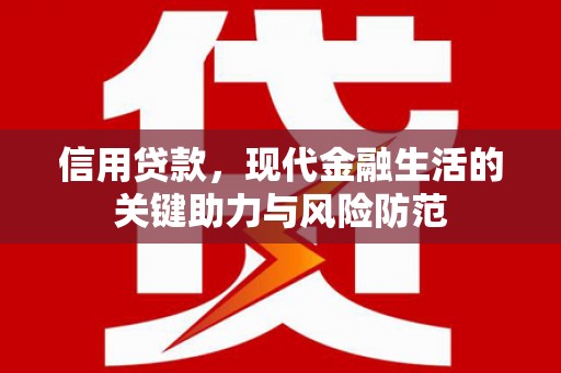 平武信用贷款，现代金融生活的关键助力与风险防范