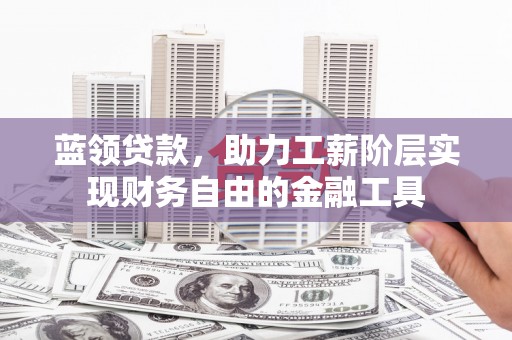 随州蓝领贷款，助力工薪阶层实现财务自由的金融工具